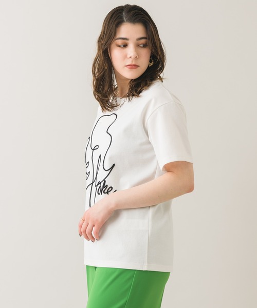 Paradise Picnic（パラダイスピクニック）の「dollupoops フェイスロープＴシャツ（Tシャツ/カットソー・レディース・ホワイト/ブラック・FREE）」の12枚目の写真