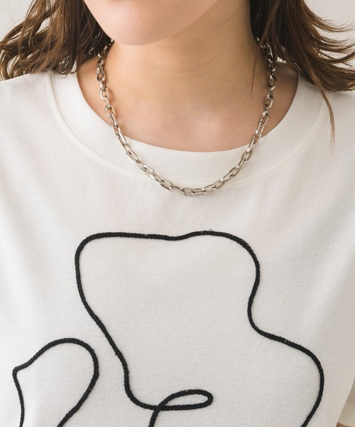 Paradise Picnic（パラダイスピクニック）の「dollupoops フェイスロープＴシャツ（Tシャツ/カットソー・レディース・ホワイト/ブラック・FREE）」の14枚目の写真