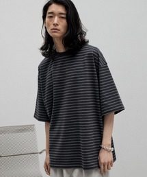 WYM LIDNM | 【WYM LIDNM】NARROW BORDER WIDE TEE(Tシャツ/カットソー)