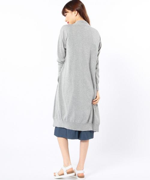 Another Edition（アナザーエディション）の「ロングカーディガン/AEBC COTTON LONG CGN◆（カーディガン/ボレロ・レディース・ブラック/グレー/ベージュ・ﾌﾘ-）」の13枚目の写真