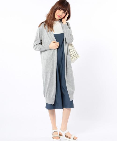 Another Edition（アナザーエディション）の「ロングカーディガン/AEBC COTTON LONG CGN◆（カーディガン/ボレロ・レディース・ブラック/グレー/ベージュ・ﾌﾘ-）」の15枚目の写真