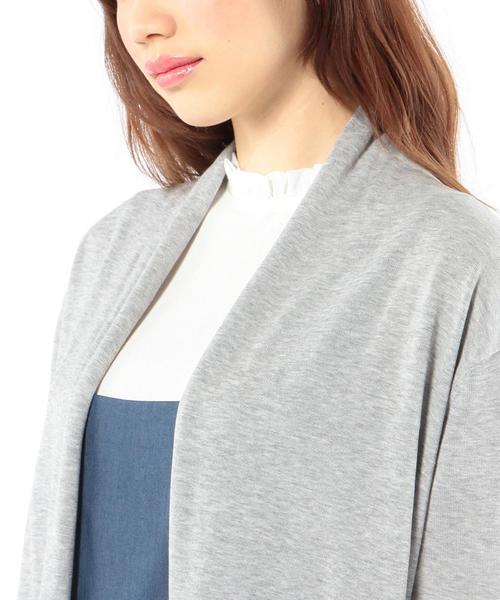 Another Edition（アナザーエディション）の「ロングカーディガン/AEBC COTTON LONG CGN◆（カーディガン/ボレロ・レディース・ブラック/グレー/ベージュ・ﾌﾘ-）」の16枚目の写真