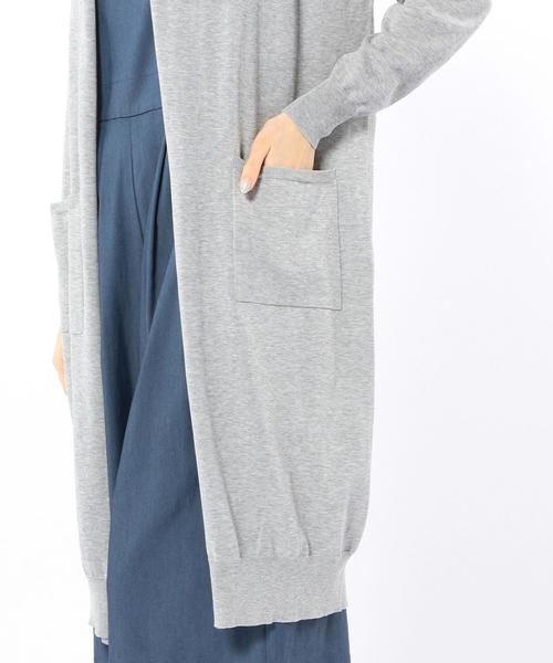 Another Edition（アナザーエディション）の「ロングカーディガン/AEBC COTTON LONG CGN◆（カーディガン/ボレロ・レディース・ブラック/グレー/ベージュ・ﾌﾘ-）」の17枚目の写真