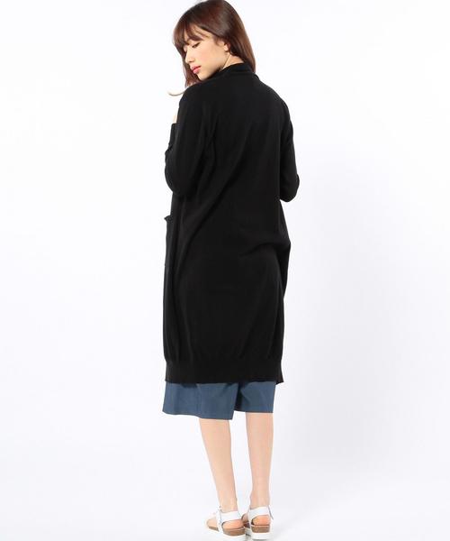 Another Edition（アナザーエディション）の「ロングカーディガン/AEBC COTTON LONG CGN◆（カーディガン/ボレロ・レディース・ブラック/グレー/ベージュ・ﾌﾘ-）」の8枚目の写真