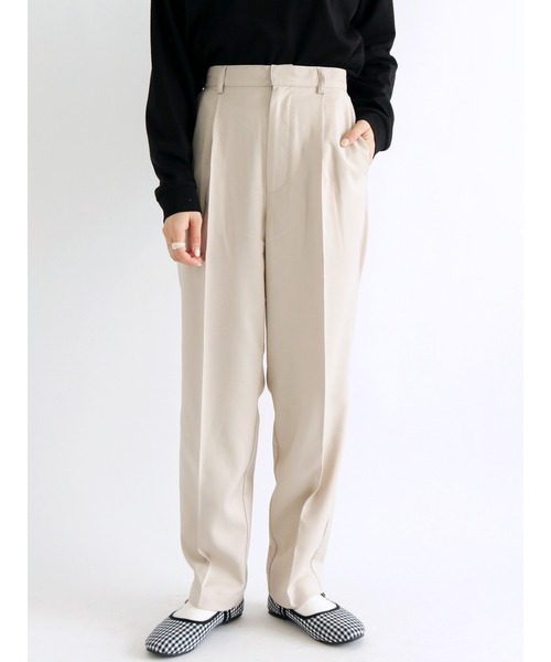 ehka sopo（エヘカソポ）の「センタープレスパンツ（その他パンツ・レディース・チャコール/パープル/ベージュ・ﾌﾘ-）」の3枚目の写真