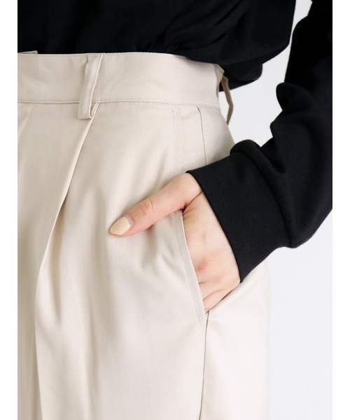 ehka sopo（エヘカソポ）の「センタープレスパンツ（その他パンツ・レディース・チャコール/パープル/ベージュ・ﾌﾘ-）」の15枚目の写真