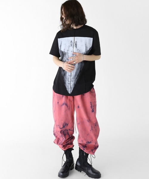 minsobi（ミンソビ）の「プリント半袖Tシャツ（Tシャツ/カットソー・メンズ・ホワイト/ブラック・FREE）」の8枚目の写真