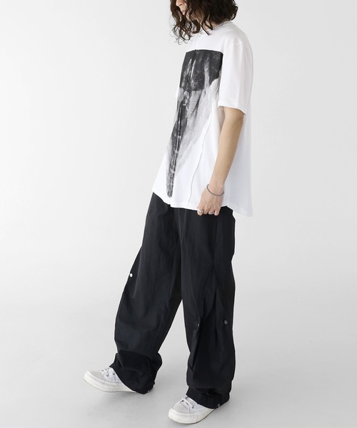 minsobi（ミンソビ）の「プリント半袖Tシャツ（Tシャツ/カットソー・メンズ・ホワイト/ブラック・FREE）」の10枚目の写真