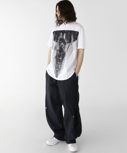 minsobi（ミンソビ）の「プリント半袖Tシャツ（Tシャツ/カットソー・メンズ・ホワイト/ブラック・FREE）」の16枚目の写真