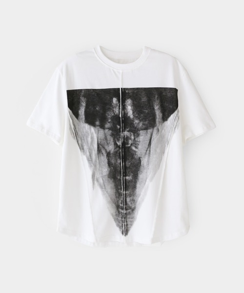 minsobi（ミンソビ）の「プリント半袖Tシャツ（Tシャツ/カットソー・メンズ・ホワイト/ブラック・FREE）」の15枚目の写真