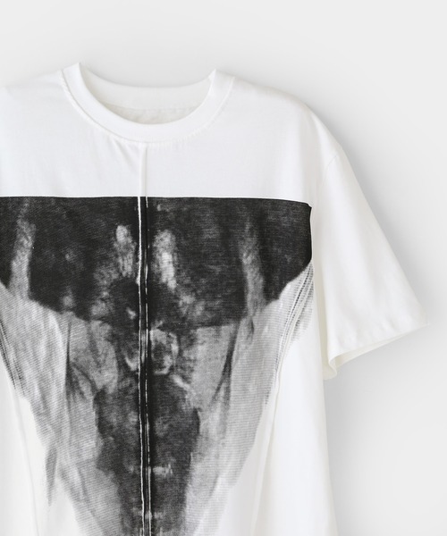 minsobi（ミンソビ）の「プリント半袖Tシャツ（Tシャツ/カットソー・メンズ・ホワイト/ブラック・FREE）」の18枚目の写真