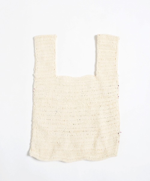 Crisp（クリスプ）の「クロシェモチーフバッグ（ハンドバッグ・レディース・ブラウン/アイボリー・FREE）」の11枚目の写真