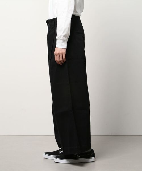 WhoWhat(フーワット)の「whowhat/フーワット/DENIM BAGGGGGY PANTS(デニムパンツ・メンズ・ブラック/ホワイト・SMALL)」の3枚目の写真