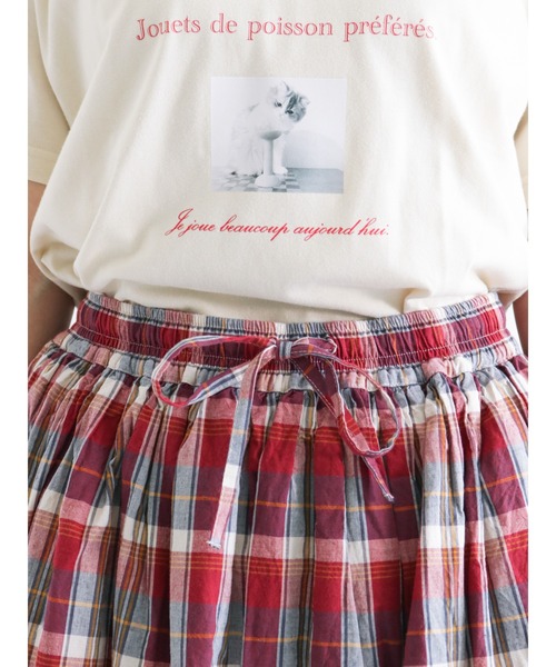 Samansa Mos2（サマンサ モスモス）の「チェックロングスカート（スカート・レディース・ネイビー/レッド/グリーン・ﾌﾘ-）」の18枚目の写真
