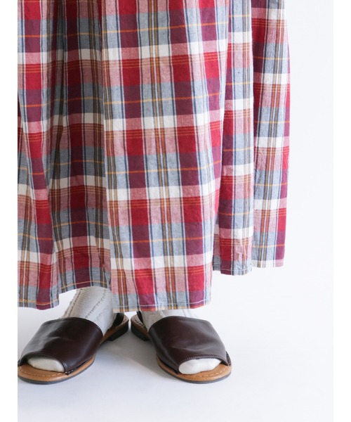 Samansa Mos2（サマンサ モスモス）の「チェックロングスカート（スカート・レディース・ネイビー/レッド/グリーン・ﾌﾘ-）」の20枚目の写真