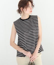 ショルダータックスリーブレスTシャツ
