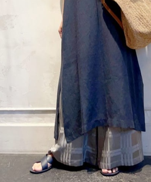 BEARDSLEY（ビアズリー）の「シャドーチェックパンツ:すぐにお届け！（その他パンツ・レディース・グレー/キャメル/ネイビー・FREE）」の20枚目の写真