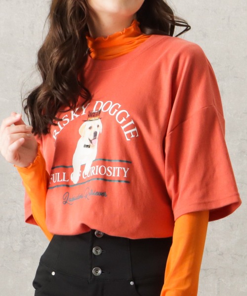 Mac-House（マックハウス）の「アニマルラクガキプリントTシャツ（Tシャツ/カットソー・メンズ・ホワイト/レッド/グリーン・M/L）」の3枚目の写真