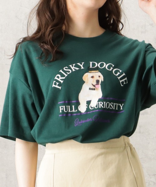 Mac-House（マックハウス）の「アニマルラクガキプリントTシャツ（Tシャツ/カットソー・メンズ・ホワイト/レッド/グリーン・M/L）」の2枚目の写真