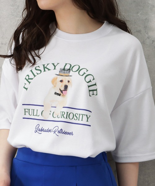 Mac-House（マックハウス）の「アニマルラクガキプリントTシャツ（Tシャツ/カットソー・メンズ・ホワイト/レッド/グリーン・M/L）」の4枚目の写真