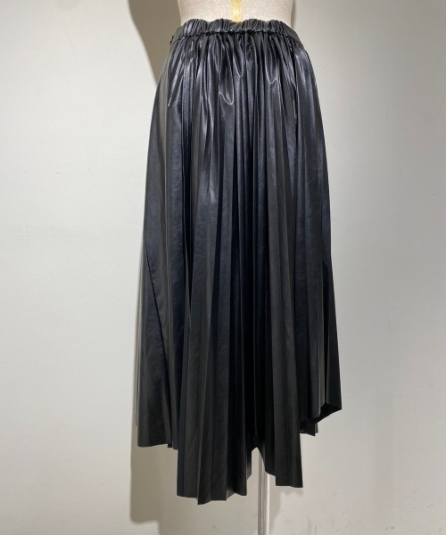 ADDICT NOIR(アディクトノアー)の「ADDICT NOIR/アディクト ノアー/Pleats Skirt(スカート・レディース・ブラック・FREE)」の5枚目の写真