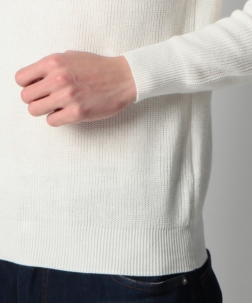 THE SHOP TK （ザ ショップ ティーケー ）の「クルーネック綿ニット（ニット/セーター・メンズ・ホワイト/グレー/イエロー/ブルー・03/04/02）」の8枚目の写真