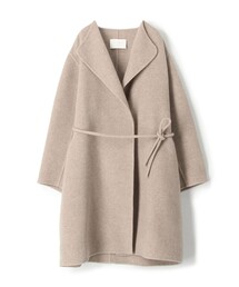 BALLSEY | ウールカシミヤダブルフェイス オーバーサイズドコート(ノーカラーコート)