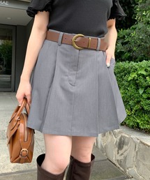 OLIVE des OLIVE | ベルト付きミニプリーツスカート(スカート)