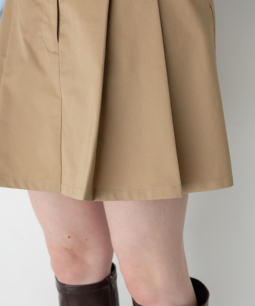 OLIVE des OLIVE（オリーブデオリーブ）の「ベルト付きミニプリーツスカート（スカート・レディース・チャコールグレー/ブラック/ベージュ・FREE）」の14枚目の写真