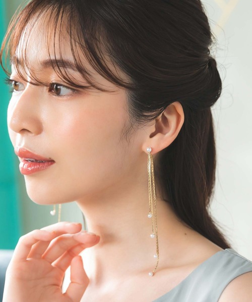 セール ミニパールチェーンピアス ピアス 両耳用 Edit Sheen エディットシーン のファッション通販 Zozotown