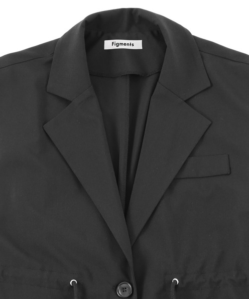 Figments（フィグメンツ）の「ドローコードテーラードベスト（テーラードジャケット・レディース・ブラック・FREE）」の4枚目の写真