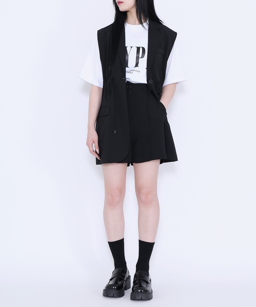 Figments（フィグメンツ）の「ドローコードテーラードベスト（テーラードジャケット・レディース・ブラック・FREE）」の11枚目の写真