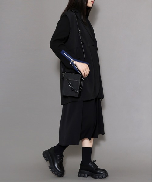 Figments（フィグメンツ）の「ドローコードテーラードベスト（テーラードジャケット・レディース・ブラック・FREE）」の13枚目の写真