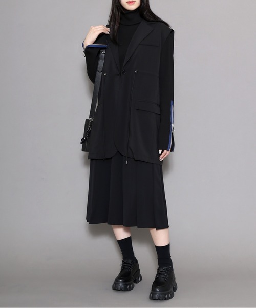 Figments（フィグメンツ）の「ドローコードテーラードベスト（テーラードジャケット・レディース・ブラック・FREE）」の14枚目の写真