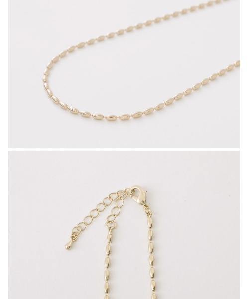 Re:EDIT（リエディ）の「ドロップチェーンロングネックレス（ネックレス・レディース・ゴールド/シルバー・FREE）」の3枚目の写真