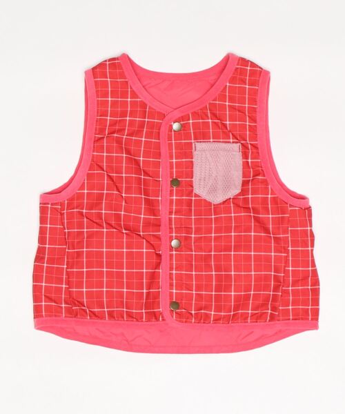 RAGMART（ラグマート）の「リバーシブルインナーベスト（ベスト・キッズ・キャメル/ピンク/グリーン・100cm/120cm/110cm/130cm）」の18枚目の写真