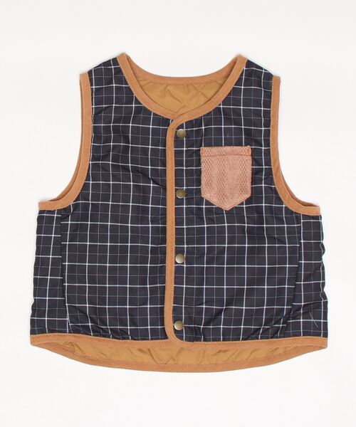 RAGMART（ラグマート）の「リバーシブルインナーベスト（ベスト・キッズ・キャメル/ピンク/グリーン・100cm/120cm/110cm/130cm）」の19枚目の写真