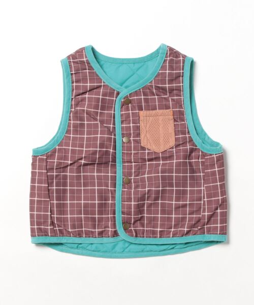 RAGMART（ラグマート）の「リバーシブルインナーベスト（ベスト・キッズ・キャメル/ピンク/グリーン・100cm/120cm/110cm/130cm）」の20枚目の写真