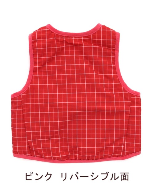 RAGMART（ラグマート）の「リバーシブルインナーベスト（ベスト・キッズ・キャメル/ピンク/グリーン・100cm/120cm/110cm/130cm）」の12枚目の写真