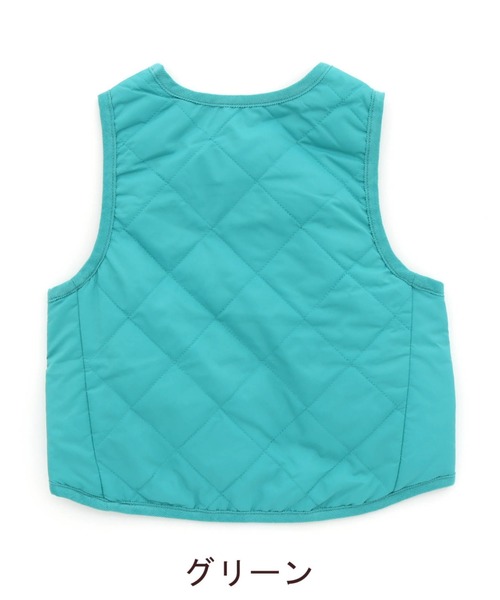 RAGMART（ラグマート）の「リバーシブルインナーベスト（ベスト・キッズ・キャメル/ピンク/グリーン・100cm/120cm/110cm/130cm）」の14枚目の写真