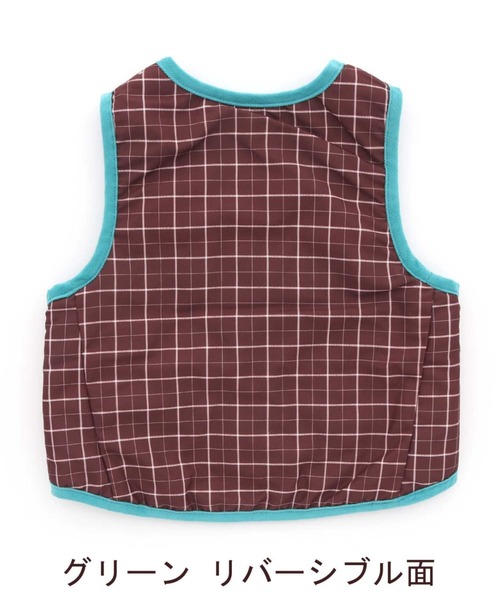 RAGMART（ラグマート）の「リバーシブルインナーベスト（ベスト・キッズ・キャメル/ピンク/グリーン・100cm/120cm/110cm/130cm）」の16枚目の写真