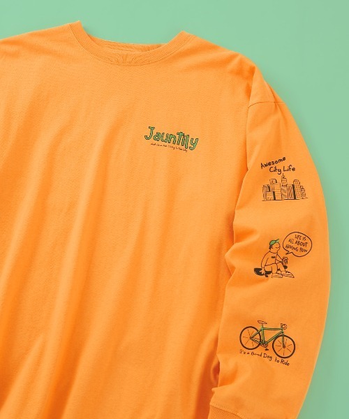 セール 袖 胸ワンポイント 立体 プリント 長袖tシャツ Tシャツ カットソー Improves インプローブス のファッション通販 Zozotown