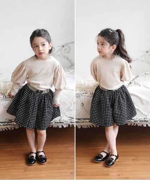 Rora（ローラ）の「サンサン スカート（スカート・キッズ・ブラック・130/110/150/120/140）」の7枚目の写真