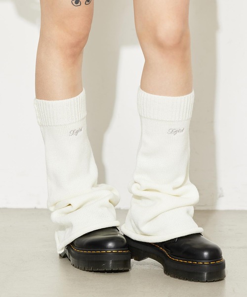 X-girl(エックスガール)の「LEG WARMER(レッグウォーマー・レディース・ホワイト/ブラック/パープル・ONE SIZE)」の12枚目の写真