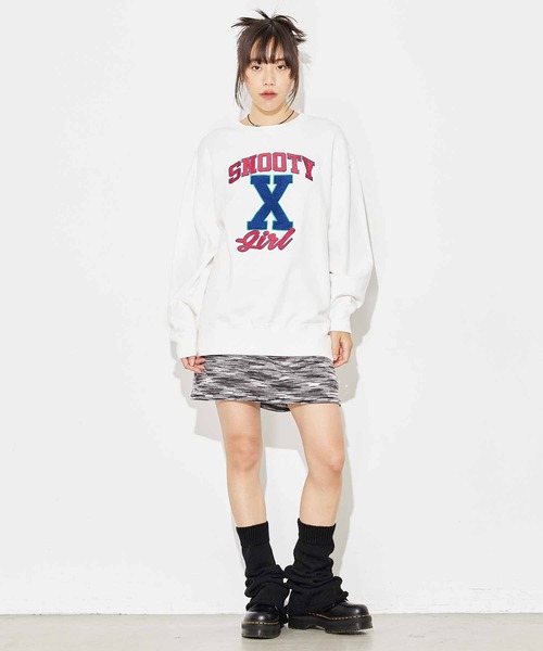 X-girl(エックスガール)の「LEG WARMER(レッグウォーマー・レディース・ホワイト/ブラック/パープル・ONE SIZE)」の16枚目の写真