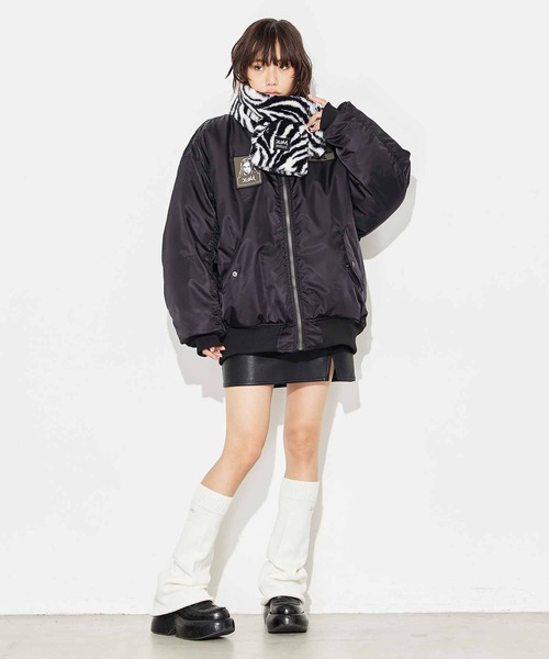 X-girl(エックスガール)の「LEG WARMER(レッグウォーマー・レディース・ホワイト/ブラック/パープル・ONE SIZE)」の21枚目の写真