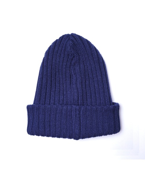 STUDIO SEVEN(スタジオ セブン)の「Flower Wappen Knit Cap【STUDIOSEVEN/スタジオセブン】(ニットキャップ/ビーニー・メンズ・ネイビー/ベージュ/オレンジ・FREE)」の5枚目の写真
