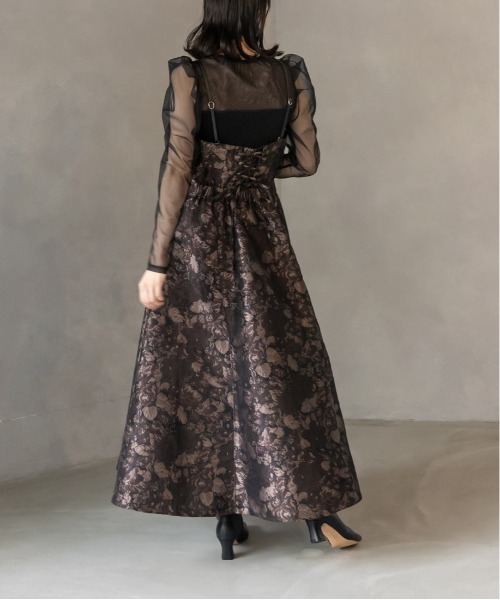 RANDA（ランダ）の「ジャガードフラワーワンピース（ワンピース）」 - WEAR