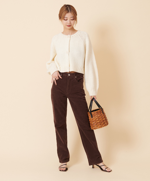 U by SPICK&SPAN(ユーバイスピックアンドスパン)の「【ROLLAS/ローラス】 ORIGINAL STRAIGHT(その他パンツ・レディース・ブラウン・SMALL/X-SMALL)」の4枚目の写真