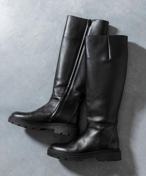 FABIO RUSCONI（ファビオルスコーニ）の「＜FABIO RUSCONI＞レザー ロングブーツ（ブーツ・レディース・ブラック・38/39/36/37）」の4枚目の写真